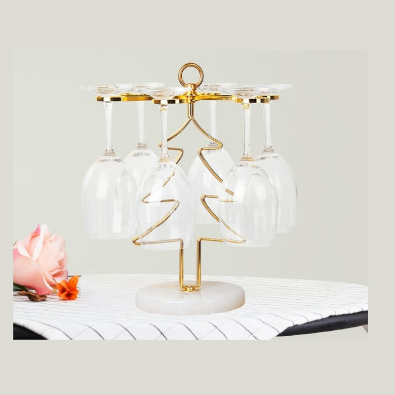 Suportes Dourado para Garrafas e Taças